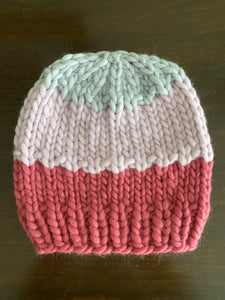 Colour block hat