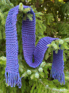 basic kids' knit scarf