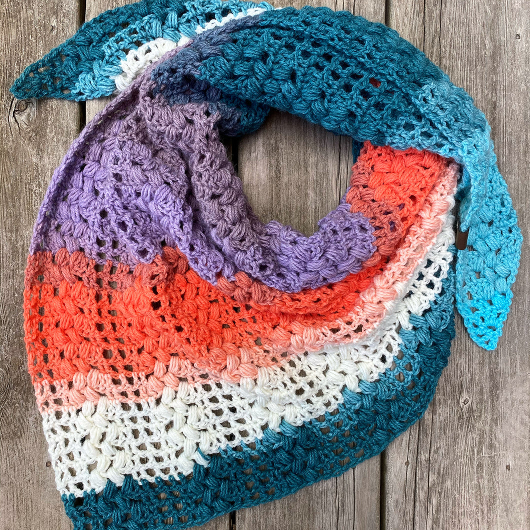 bias triangle scarf